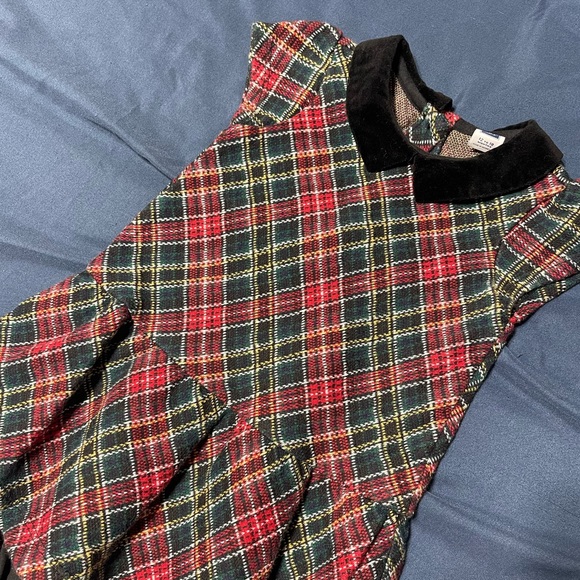 Janie and Jack Little Girls Holiday Dress with Diaper Undie - Picture 2 of 4